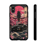 Black 300ZX Phone Case, Cherry Blossom Torii Art Tough Cover