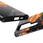 Orange C8 Z06 Flat Plane V8 Speed Art Tough Phone Case