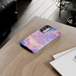 You Are Enough phone case | pastel cloud affirmation protective case