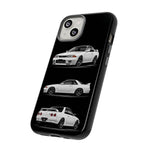 R32 Skyline Phone Case White, Three-View Vector Cover, Gift GTR Fans