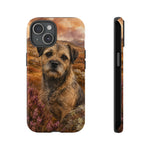 Border Terrier Earthy Watercolor Art Tough Phone Case