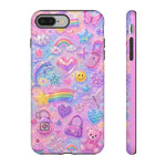 Retro Sticker Collage Y2K Art Tough Phone Case