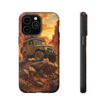 Land Cruiser FJ40 Classic 4x4 Red Rock Canyon Art Tough Phone Case