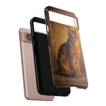 Abyssinian Warm Ticked Portrait Art Tough Phone Case