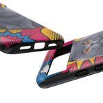 British Shorthair Round Pop Art Tough Phone Case