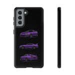 MK4 Supra Phone Case Purple, Three-View Vector Cover