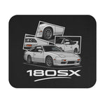 Nissan 180SX JDM Drift Car Turbo Coupe White Classic Graphic Gaming Mouse Pad