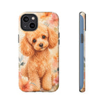 Miniature Poodle Whimsical Watercolor Art Tough Phone Case