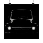1956 Ford F100 Poster Classic Pickup Truck Front View Wall Art Vintage Hot Rod