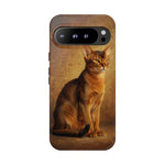 Abyssinian Warm Ticked Portrait Art Tough Phone Case