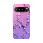 Chrome Thorn Vine Phone Case Vaporwave Tough Cover