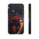 C3 Drag Strip Launch Night Phone Case Muscle Car Tough Case