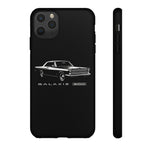 Vintage Galaxie 500 Phone Case | Classic Car Illustration, Black