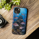 Snapper Reef Phone Case, Sunlit School Ocean Fishing Tough Cover