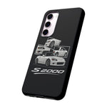 White S2000 Roadster Collage JDM Tough Phone Case Cover Gift