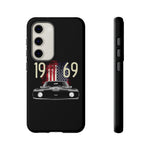 1969 Camaro SS American Flag Tough Phone Case Cover Gift Art