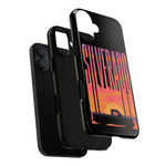 Silverado sunset truck Phone Case | Retro pickup silhouette