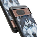 Siberian Husky Geometric Diamond Art Tough Phone Case