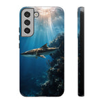 Cobia Reef Phone Case, Shaft of Light Ocean Fishing Tough Cover
