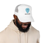 Keep Playing Guitar Pick Hat If Found Please Return Musician Funny Cap