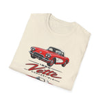 Red 1960 Corvette Convertible T-Shirt | Retro Classic Car Illustration