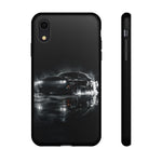 Black Sports Car Illustration 2023 Challenger SRT phone case | Car Drift Reflection