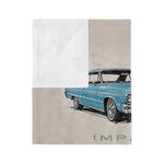1964 Chevy Impala Illustration  Microfiber Blanket | Classic Car Throw