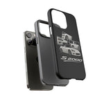 White S2000 Roadster Collage JDM Tough Phone Case Cover Gift