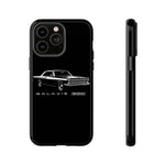 Vintage Galaxie 500 Phone Case | Classic Car Illustration, Black