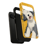 Sheepdog Hair Flip Phone Case Funny Dog Lover Gift
