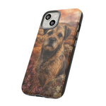 Border Terrier Earthy Watercolor Art Tough Phone Case