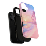 Pastel Beach Sunset Haze Vaporwave Art Tough Phone Case