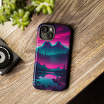 2 Rounds Canada Retina Artwork Vaporwave Phone Case – Landscape Aesthetic