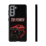 Tri-Power Classic Muscle Car GTO phone case | Retro Automotive Graphic