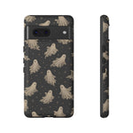 Vintage Ghost Pattern phone case | Halloween spooky stars design