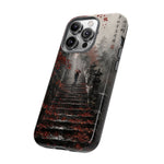 Rainy Temple Stairs Autumn Phone Case Ink Art Tough Case