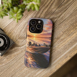 Sunset Bass Fishing Boat phone case | Tough Cover