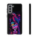Neon Parrot Cocktails phone case | Tough Cases