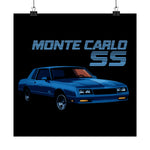 1984 Chevy Monte Carlo SS Poster Wall Art Print Classic G-Body Garage Decor Gift