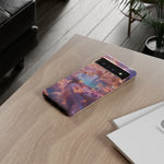 Floating Pool Deck Phone Case, Pastel Cloud 3D Render Cover
