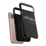 Vintage Galaxie 500 Phone Case | Classic Car Illustration, Black