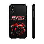 Tri-Power Classic Muscle Car GTO phone case | Retro Automotive Graphic