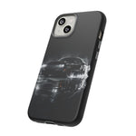 Black Sports Car Illustration 2023 Challenger SRT phone case | Car Drift Reflection