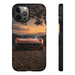1969 C3 Corvette Phone Case, Orange Dirt Trail Dusk Cover, Gift