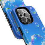 Bubbles Over Grass phone case | Tough Cover