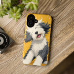 Sheepdog Hair Flip Phone Case Funny Dog Lover Gift