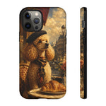 Poodle in Beret Phone Case | Vintage Paris Café Illustration
