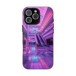 Empty Mall Escalator Vaporwave Art Tough Phone Case