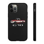 1970 C10 Red White Classic Pickup Tough Phone Case Cover
