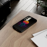 Synthwave Wireframe Hand Retro Sun Phone Case Tough Case